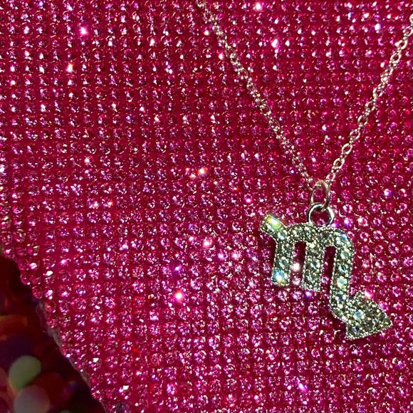 Jewelry - NEW Bling Rhinestone Scorpio Necklace Zodiac Sign